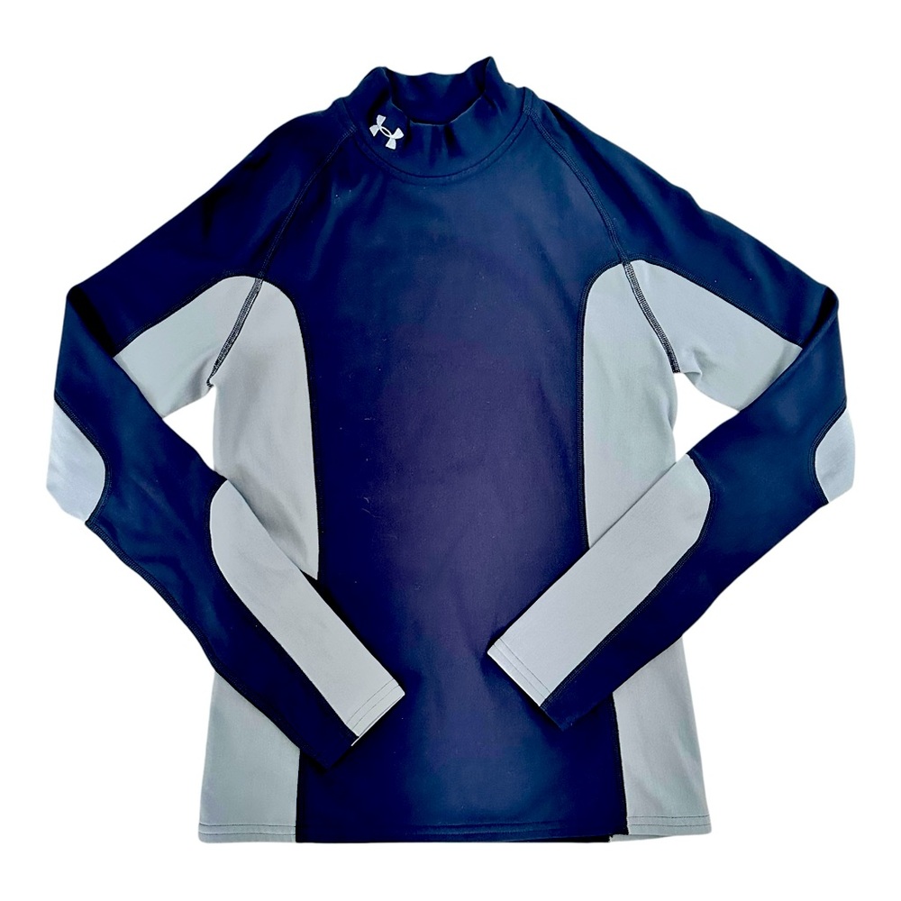 Under Armour Women’s M Compression Mock Neck Shirt Black Gray